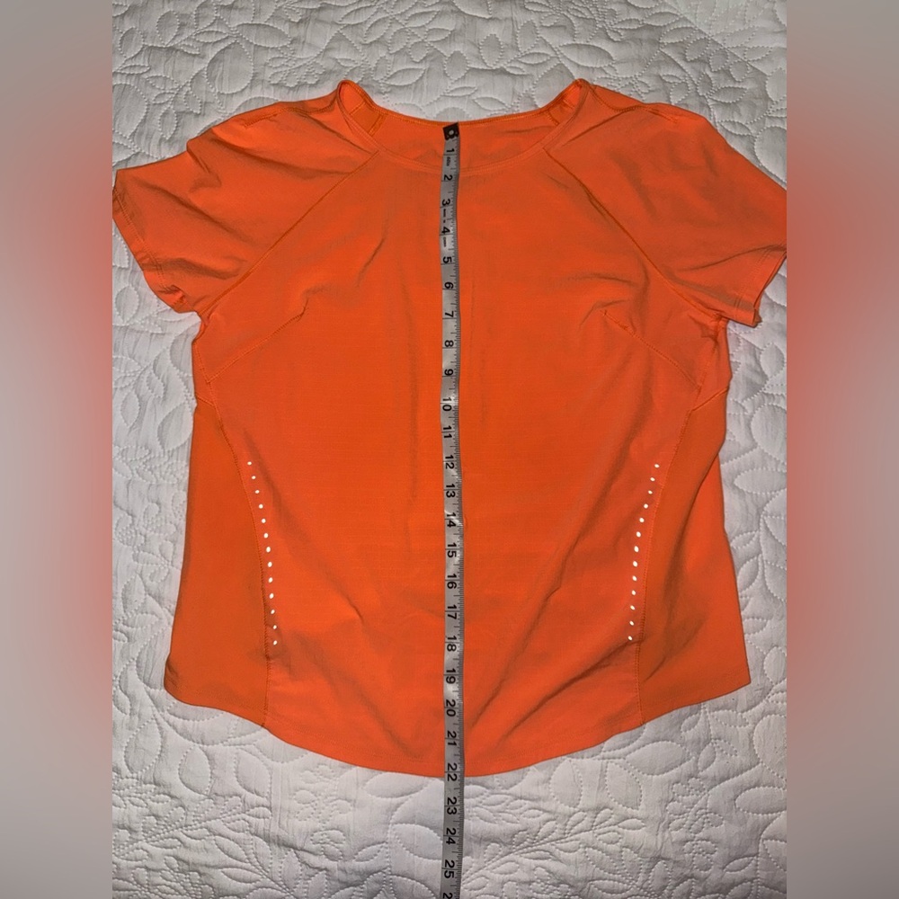 Lululemon Athletica | Lightweight Stretch Run Short Sleeve Shirt | Orange Soda - Picture 7 of 8